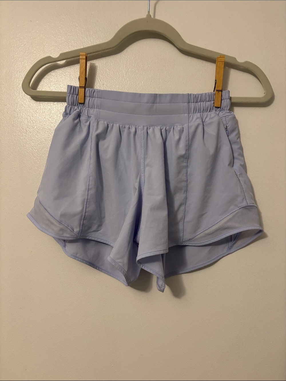 lululemon athletica Light Lavender Athletic Shorts - High Waist